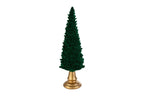 Albero di natale in resina con velluto verde h.30 | Rohome