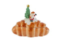 Barattolo in ceramica a forma di cornetto con babbo natale h.17cm| rohome