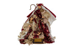 Natività in resina colore bordeaux con paillettes h25 | Rohome