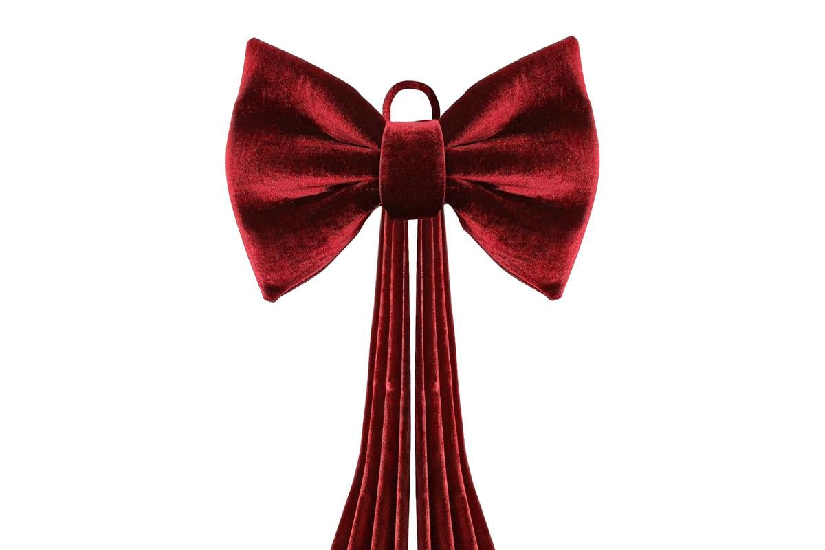 Fiocco in velluto colore rosso h 270cm | rohome