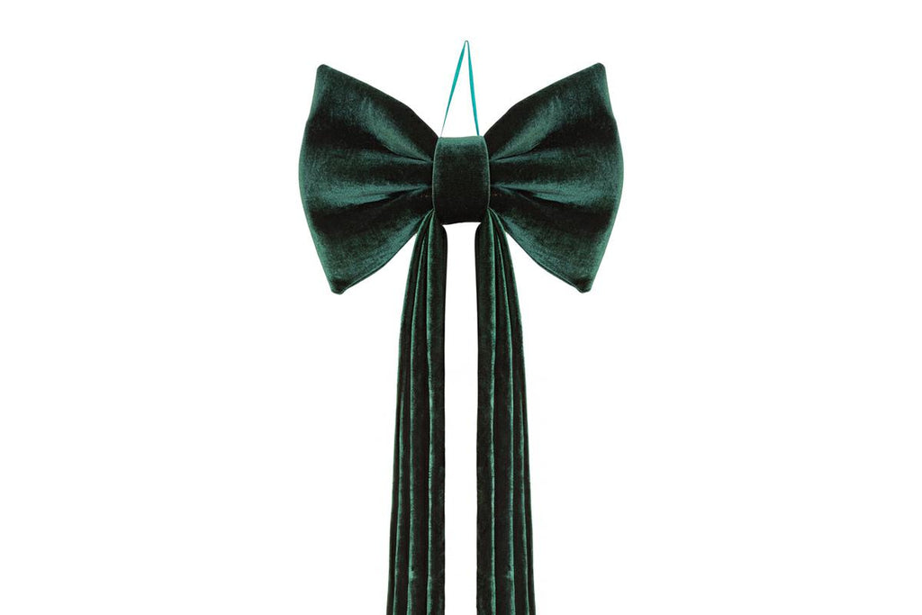 Fiocco in velluto colore verde h 180cm| rohome