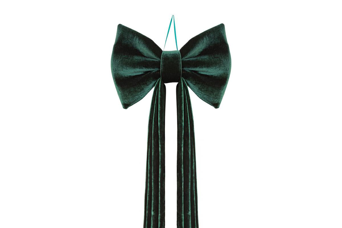 Fiocco in velluto colore verde h 180cm| rohome