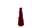 Albero di natale in resina e velluto borgogna h.60cm | Rohome