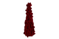 Albero di natale in resina e velluto borgogna h.120cm | Rohome