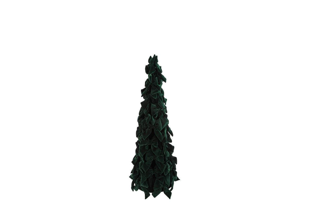 Albero di natale in resina e velluto verde h.60cm | Rohome