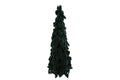 Albero di natale in resina e velluto verde h.120cm | Rohome