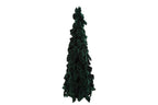 Albero di natale in resina e velluto verde h.120cm | Rohome