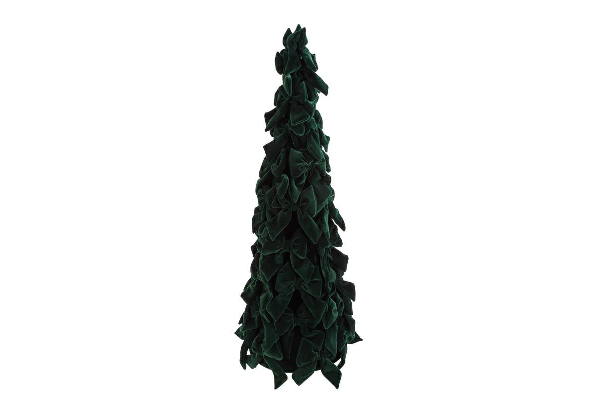 Albero di natale in resina e velluto verde h.120cm | Rohome