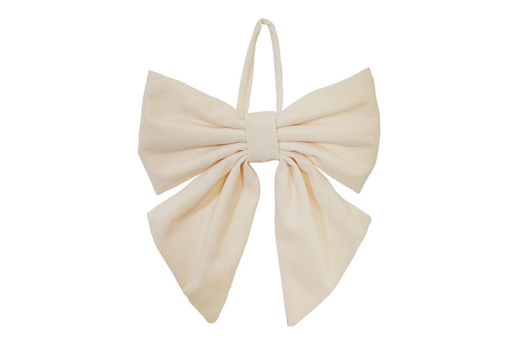 Fiocco in velluto colore bianco h 30cm| rohome
