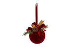 Palla di natale con pigna bordeaux | Rohome