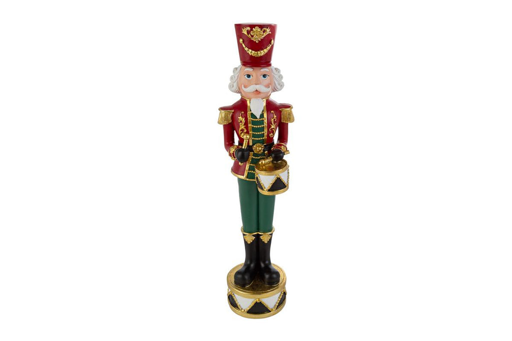 Statuina soldatino in resina con tamburo h 41.5|  rohome