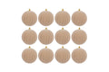 Set 12 palle di natale in plastica e velluto d.10cm  | Rohome
