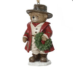 Addobbo Orsetto Natalizio Pendente con Cappotto e Cappello | Rohome