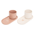 Set 2 Mug da caffè o capuccino con piattino | Rohome