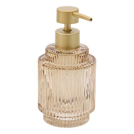 Dispenser di sapone colore ambra in vetro | Rohome