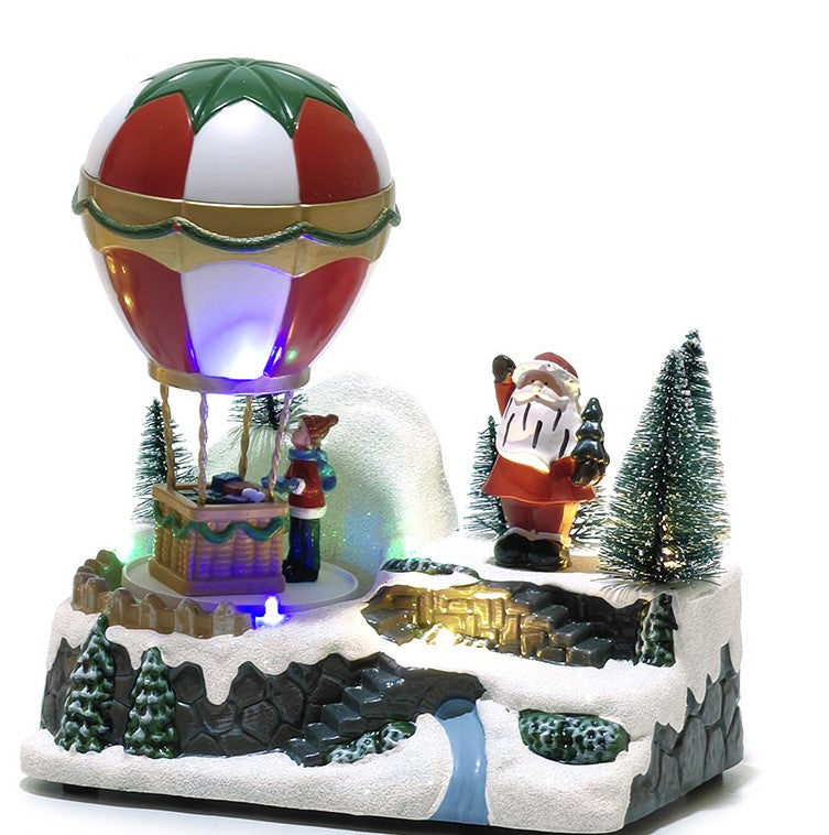 Scenografia Villaggio di Natale mongolfiera  | Rohome