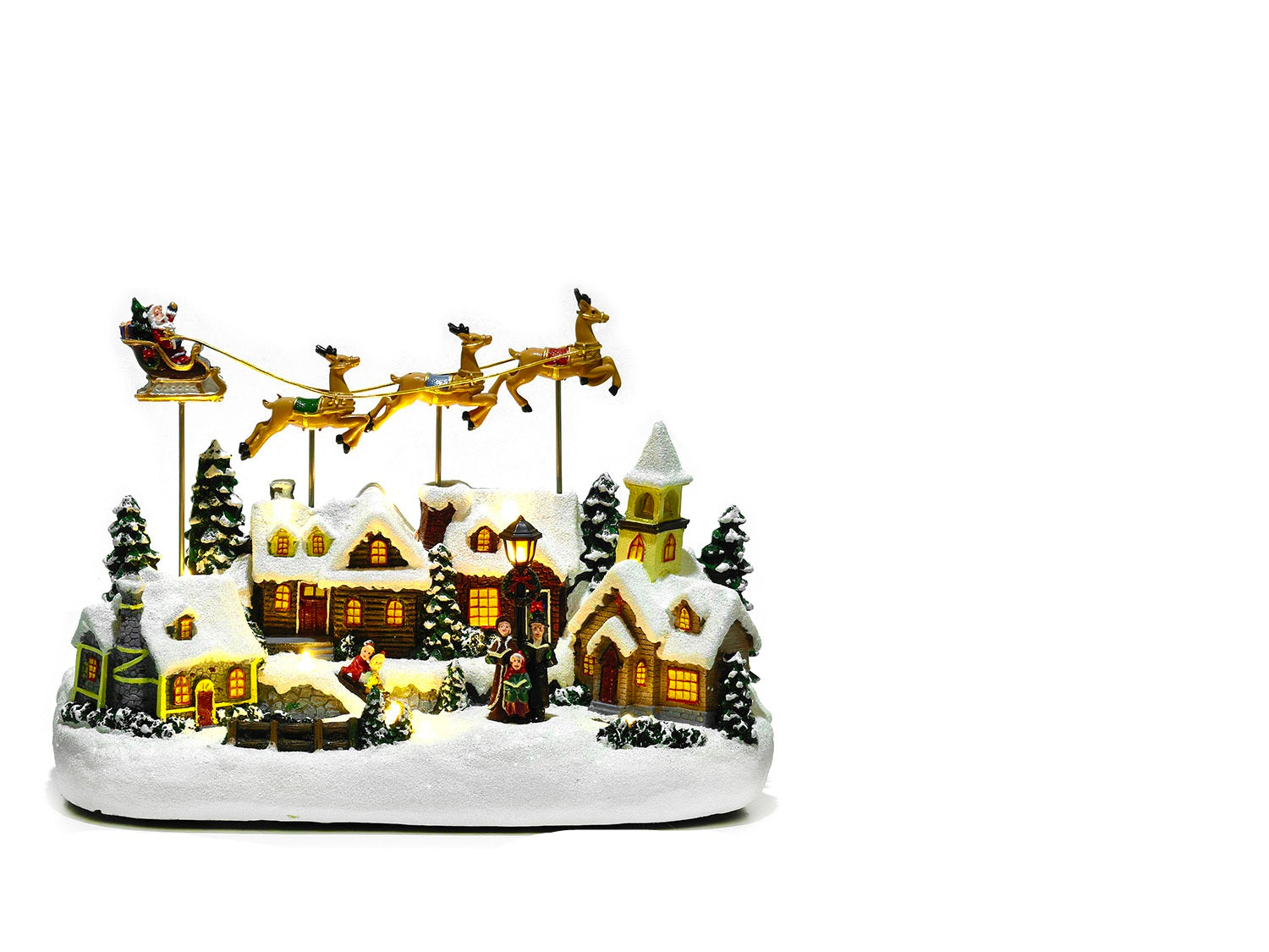 Scenografia Villaggio Natalizio paesaggio e renne | Rohome