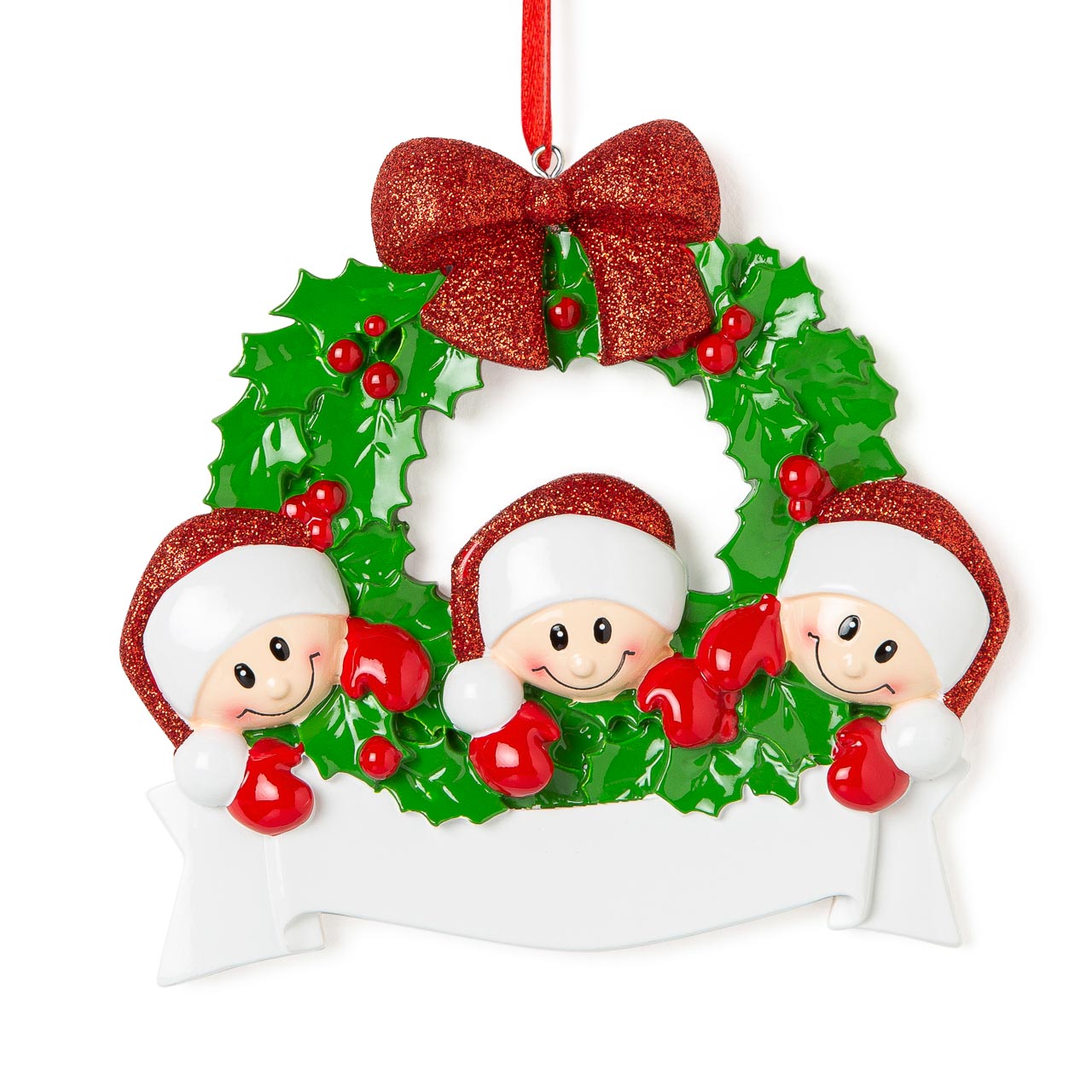 Decorazione Personalizzabile Ghirlanda Natalizia con 3 Personaggi | Rohome