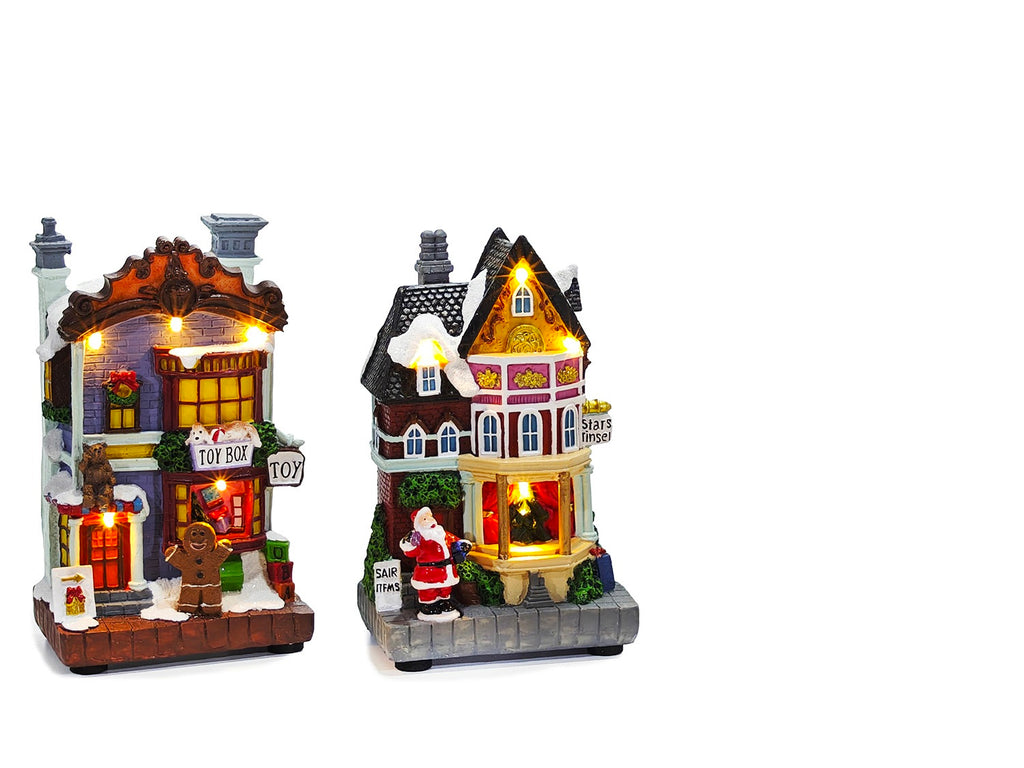 Scenografia Villaggio Natalizio negozio giocattoli| Rohome