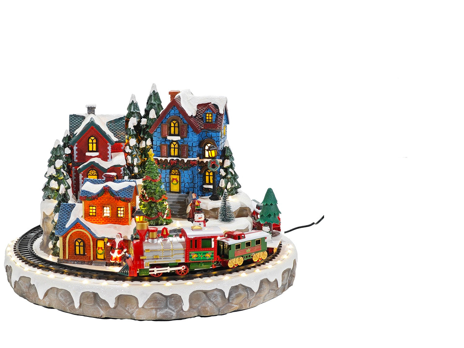 Scenografia Villaggio Natalizio case e treno | Rohome