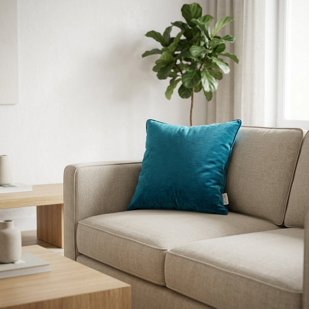 Cuscino arredo millerighe in velluto | Rohome