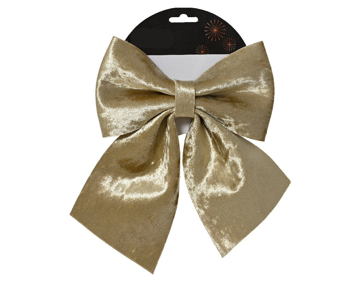 Fiocco in velluto colore oro perlato h 24cm  | rohome