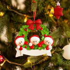 Decorazione Personalizzabile Ghirlanda Natalizia con 3 Personaggi | Rohome