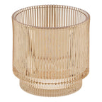 Porta cotone in vetro colore ambra | Rohome