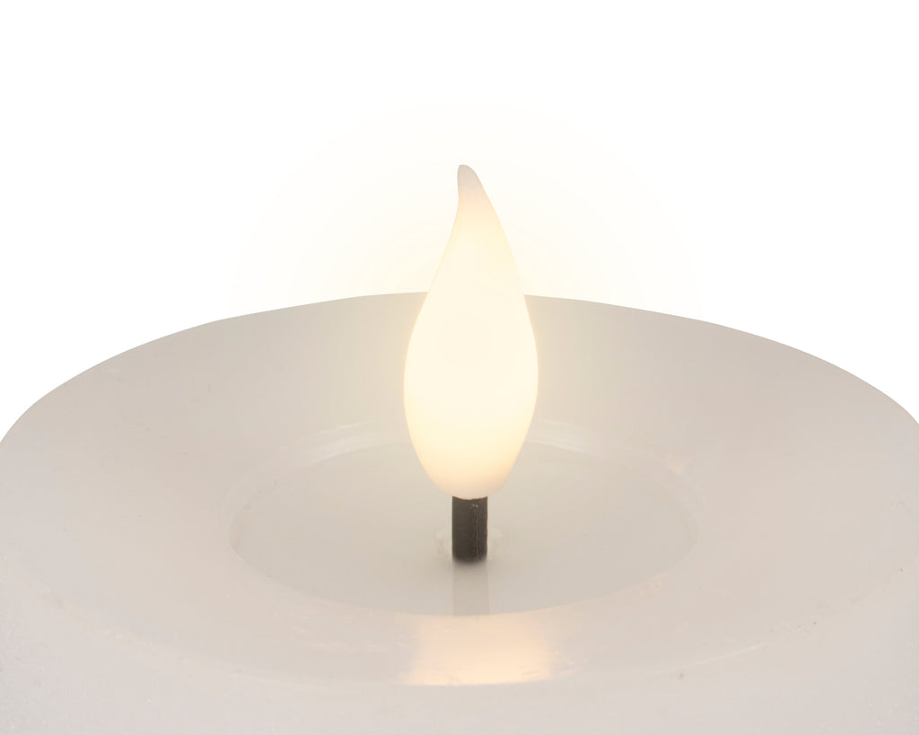 Set Candela a LED con stoppino realistico e braciere in resina | Rohome