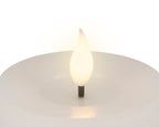 Set Candela a LED con stoppino realistico e braciere in resina | Rohome