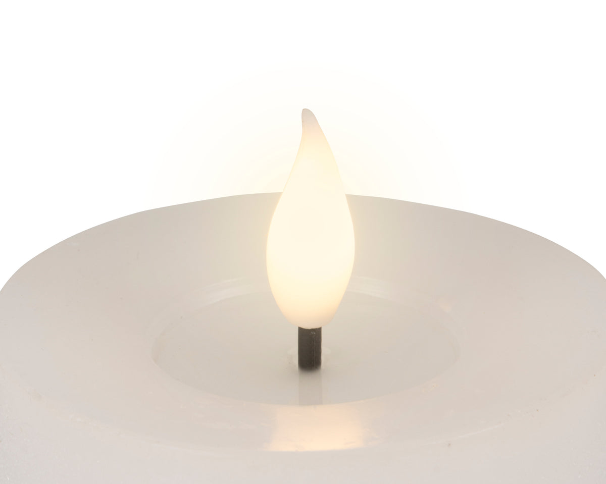 Set Candela a LED con stoppino realistico e braciere in resina | Rohome