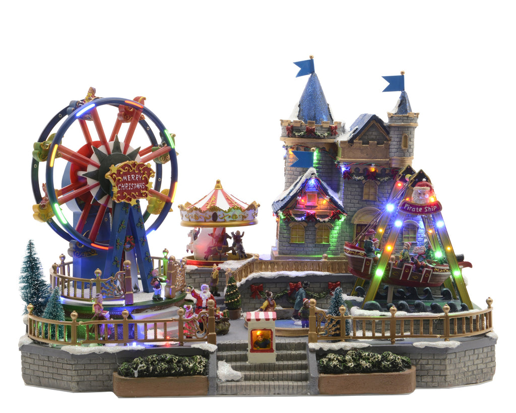 Luna park con ruota panoramica natalizio | rohome