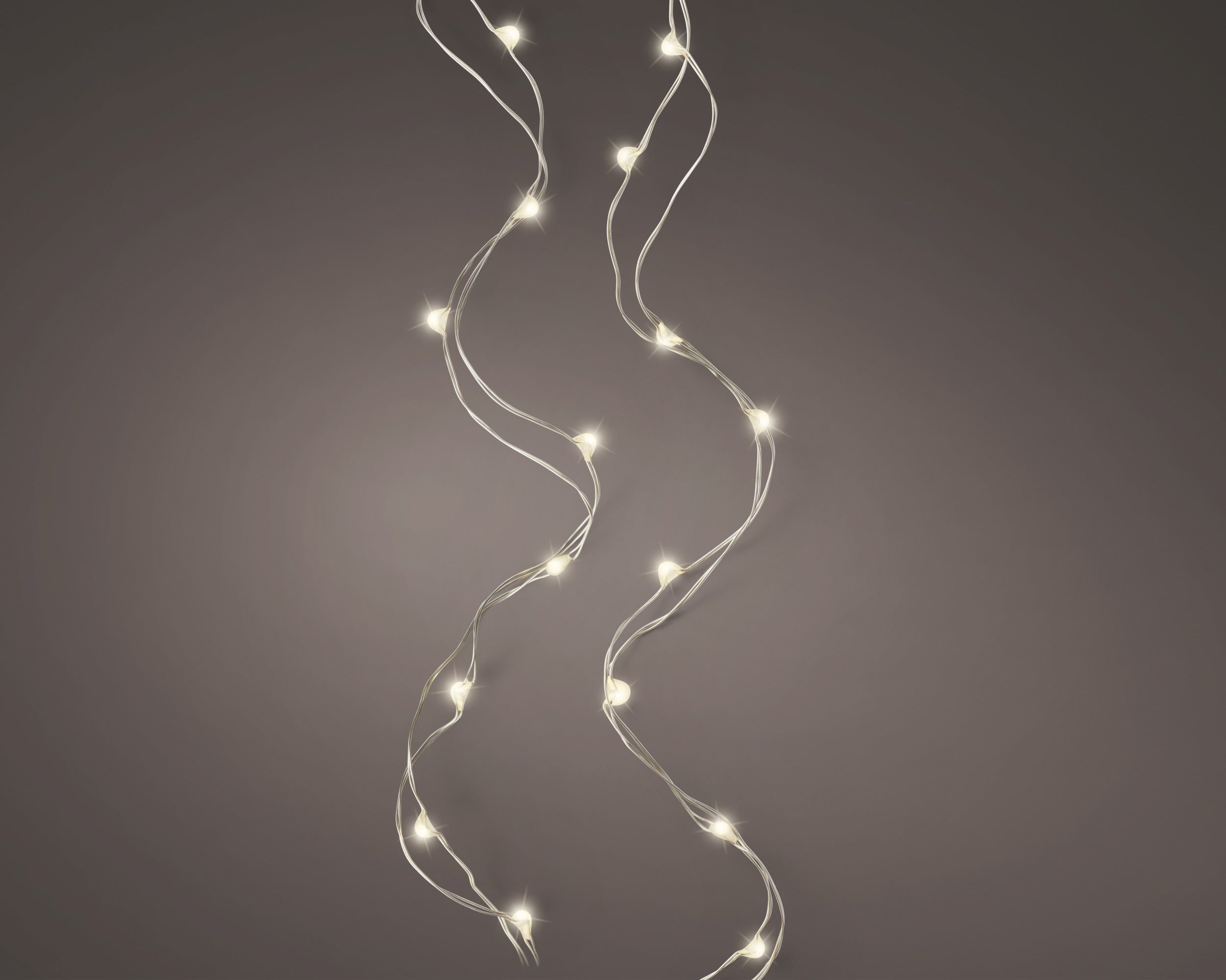 Luci di natale microled bianco caldo a batteria a batteria | rohome