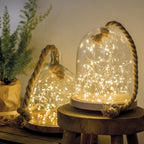 Luci di natale microled bianco caldo a batteria a batteria | rohome