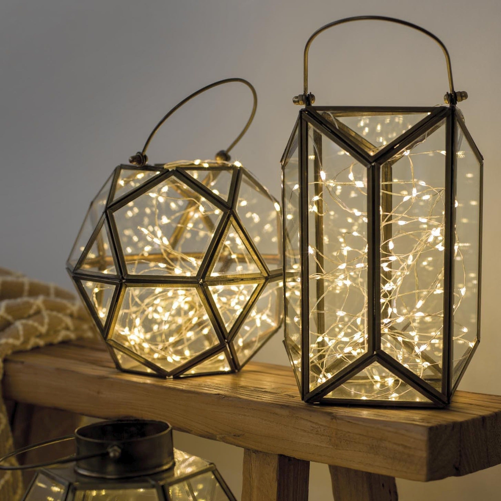 Luci di natale microled bianco caldo a batteria a batteria | rohome