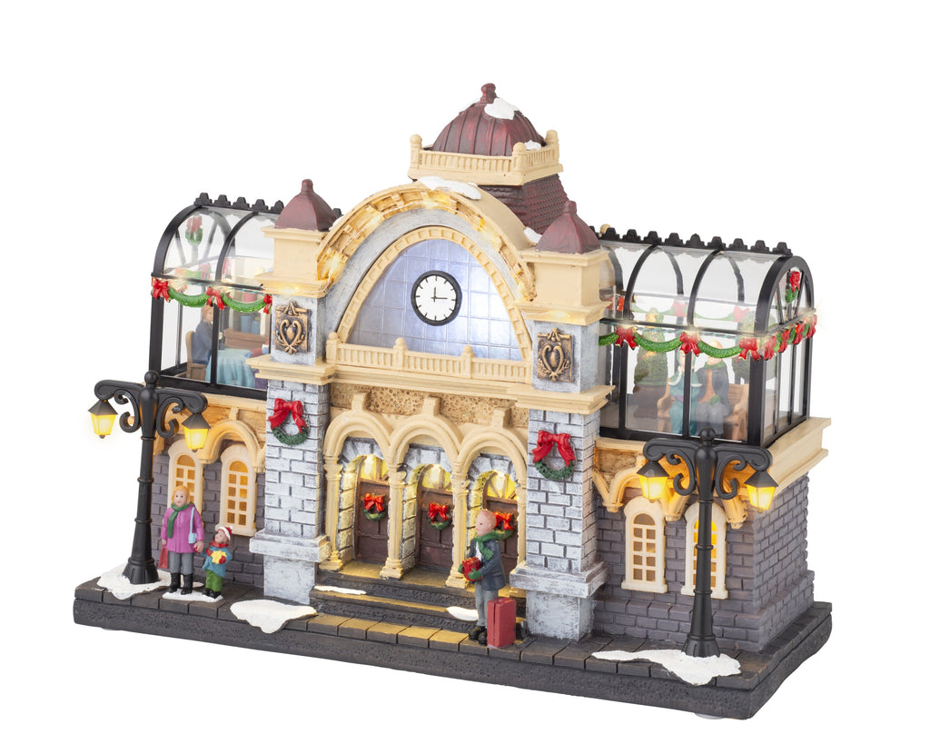 Scenografia villaggio di natale stazione ferroviaria | rohome