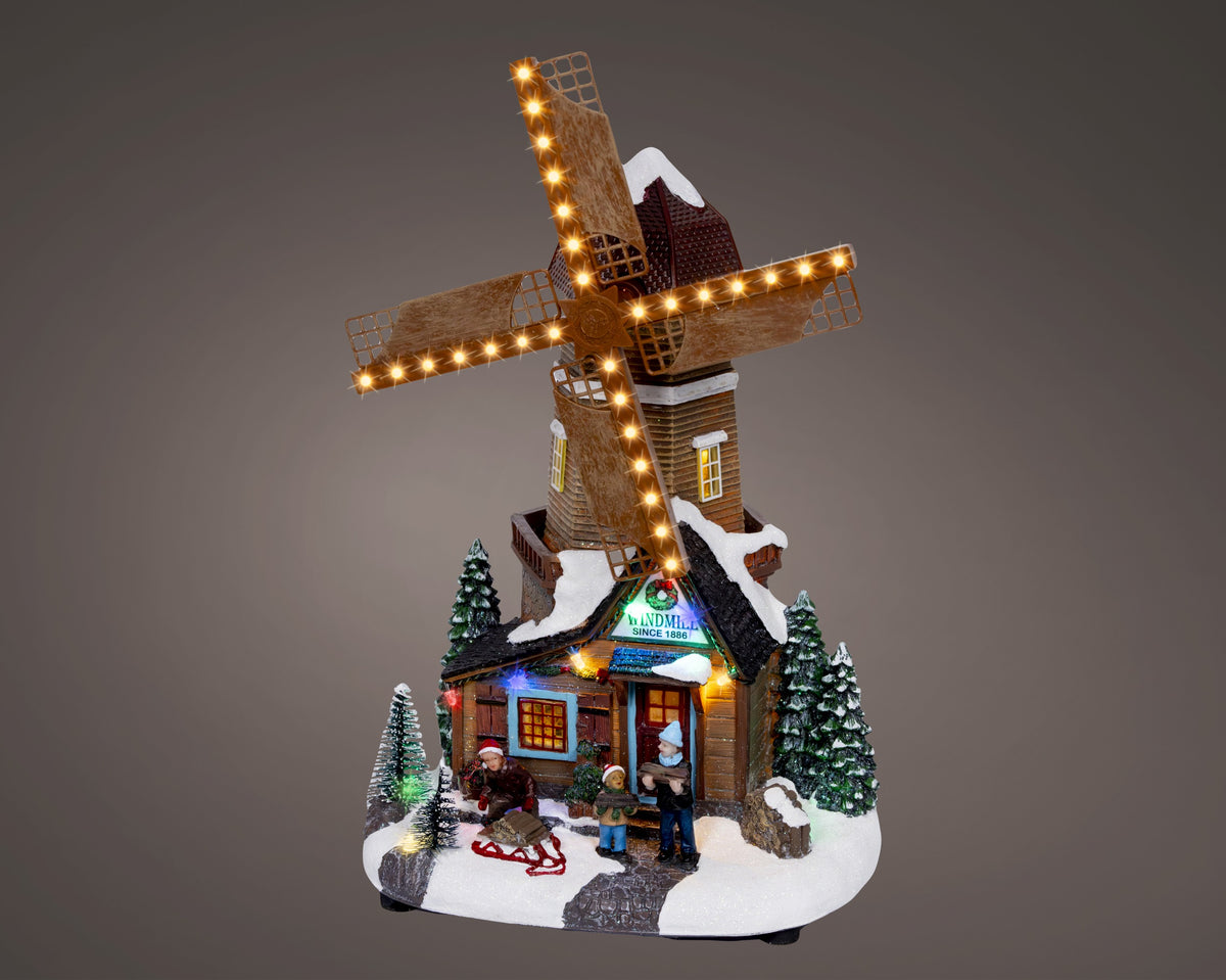 Scenografia villaggio di natale mulino | rohome