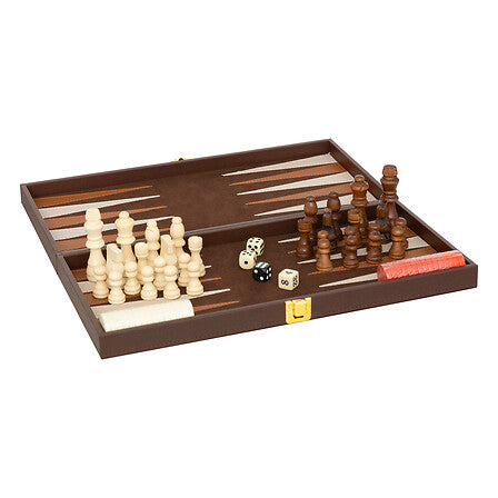 Gioco backgammon e degli scacchi con base in legno | Rohome