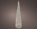 Albero di natale cono con 500 micro led per esterno silver | rohome