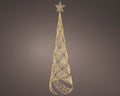 Albero di natale cono gold con 500 led e stella | rohome