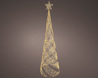 Albero di natale cono gold con 500 led e stella | rohome