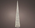 Albero di natale cono con 1800 micro led per esterno silver | rohome