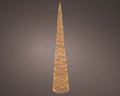 Albero di natale cono con 1800 micro led per esterno rose gold | rohome