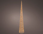 Albero di natale cono con 3200 micro led per esterno rose gold | rohome