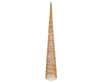 Albero di natale cono con 3200 micro led per esterno rose gold | rohome