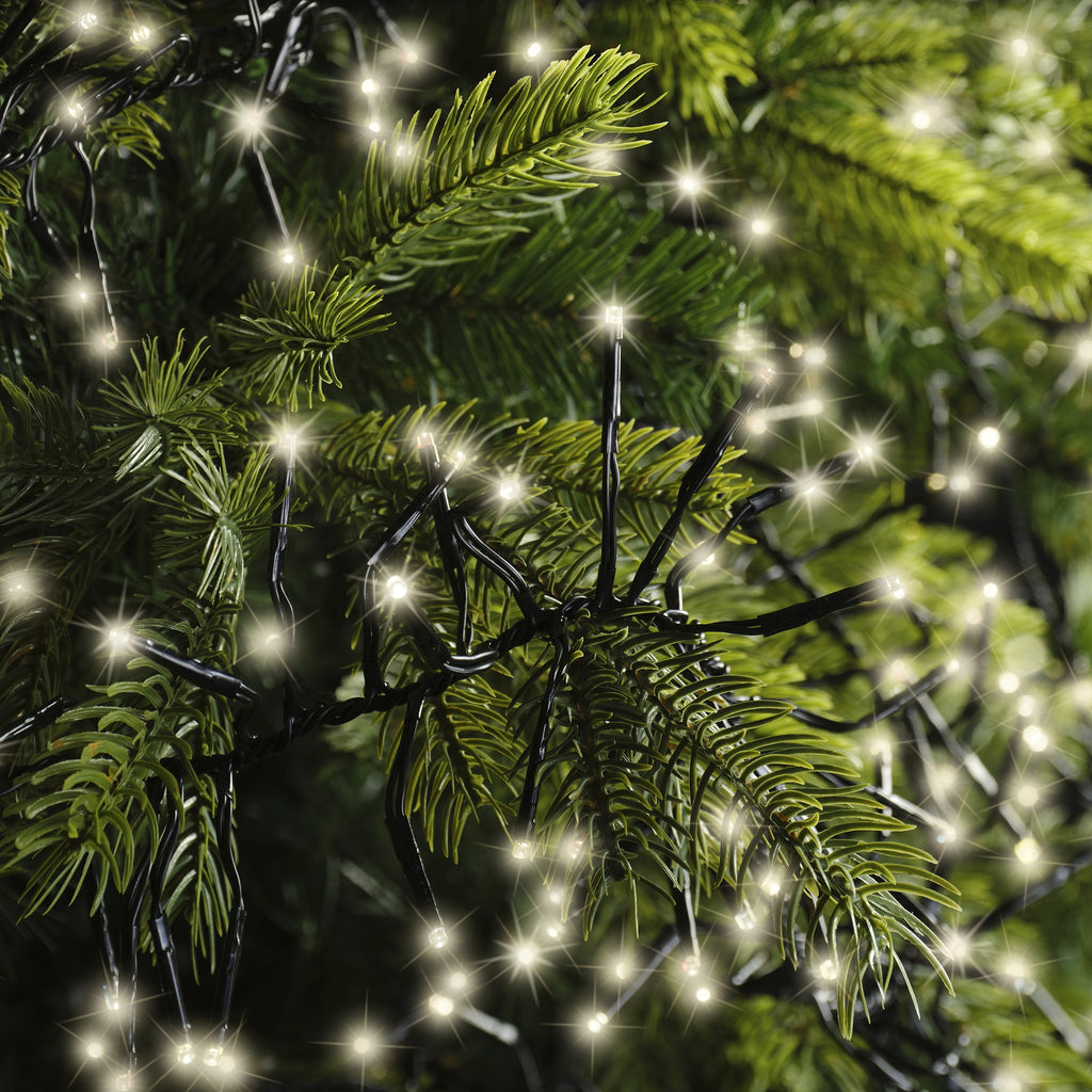 Luci di natale a grappolo 768 led bianco caldo | rohome