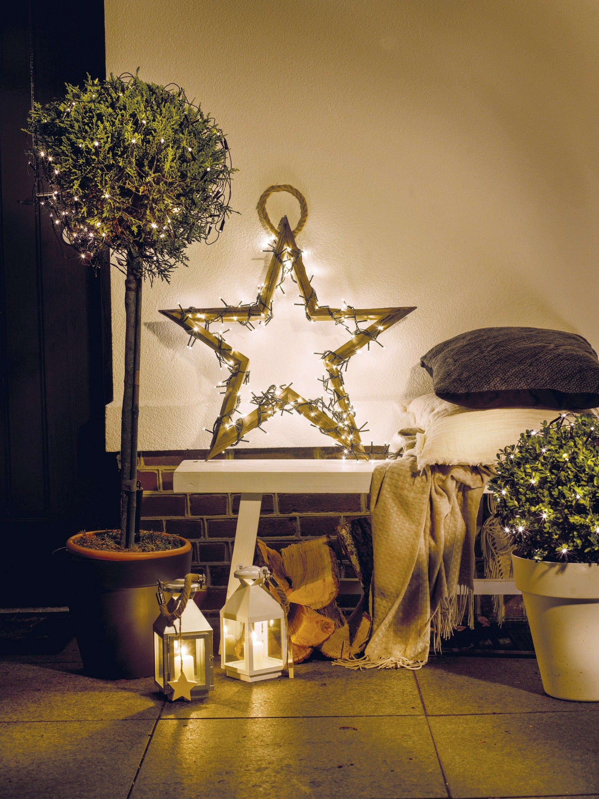 Luci di natale compact 1000 led bianco caldo | rohome