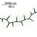 Luci di natale compact 2000 led bianco caldo | rohome
