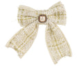 Fiocco colore crema con gioiello h14cm | rohome