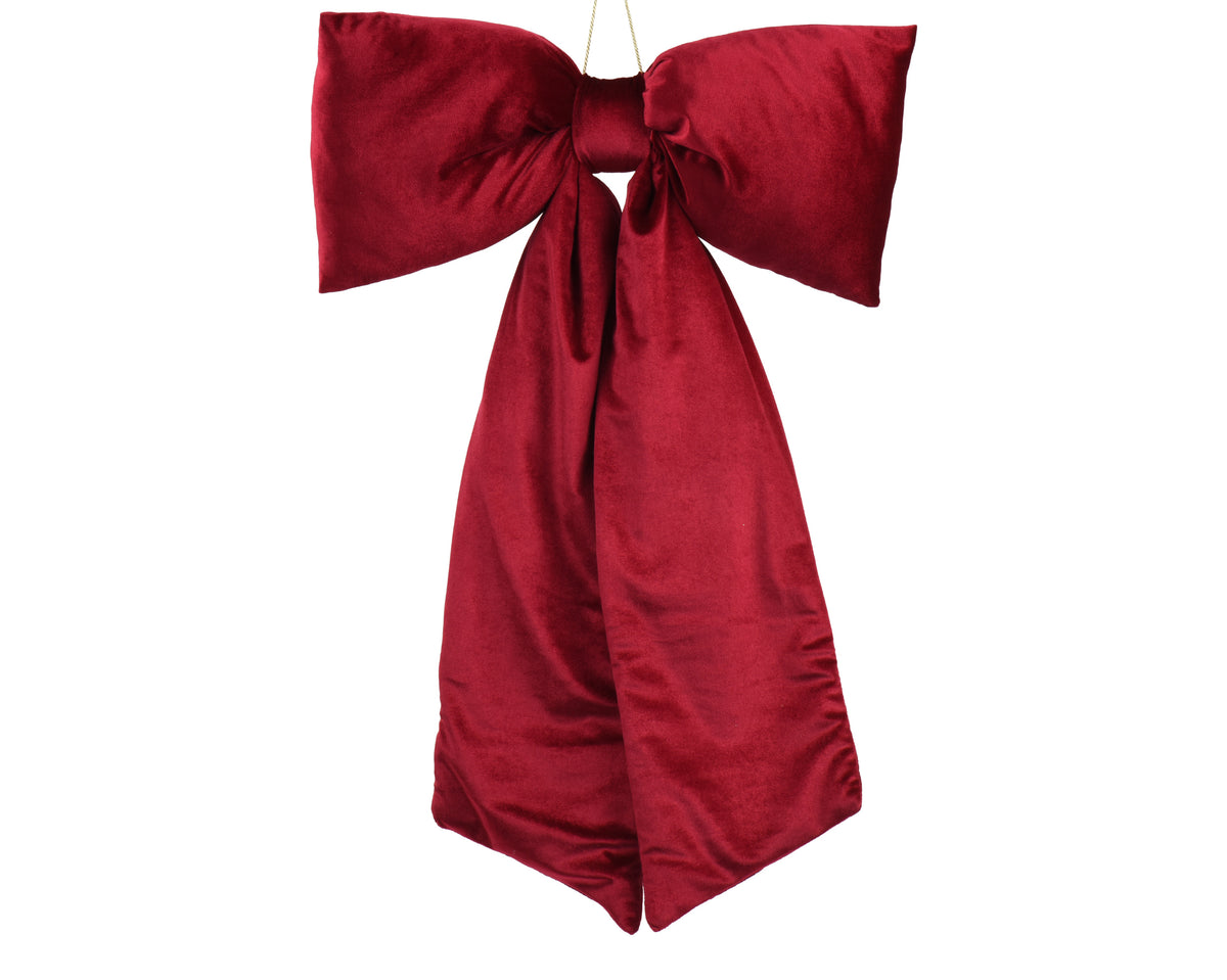 Fiocco in velluto colore rosso h 115cm | rohome